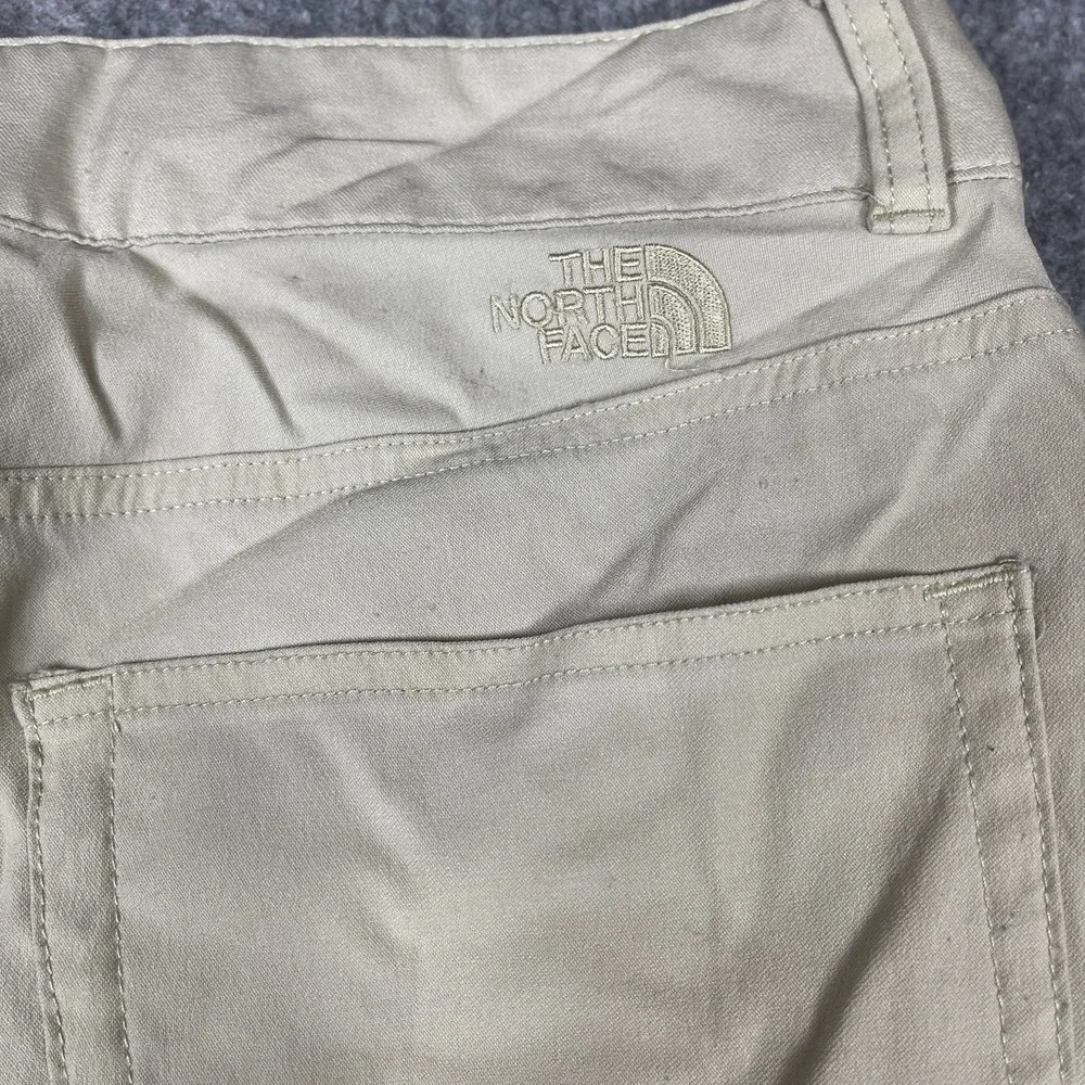 The‎ North Face Pants Mens 32 Khaki Nylon Stretch Hiking Travel Zip Pocket Tech